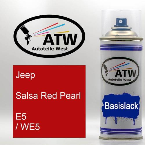 Jeep, Salsa Red Pearl, E5 / WE5: 400ml Sprühdose, von ATW Autoteile West.